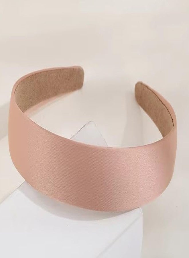 Luxelocks Set of 7 pieces Wide Satin Headbands Set, Multi-Colour Pack with Burgundy, Pink, Navy, Mint, Gold, Black, Light Blue, hair bands for women & girls - Image 5