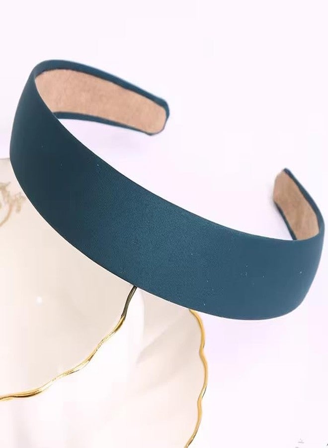 Luxelocks Set of 7 pieces Wide Satin Headbands Set, Multi-Colour Pack with Burgundy, Pink, Navy, Mint, Gold, Black, Light Blue, hair bands for women & girls - Image 4