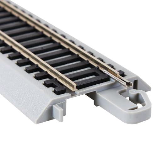 Bachmann Trains - Snap-Fit E-Z TRACK 28” RADIUS 18 DEGREE CURVED TRACK (5/card) - NICKEL SILVER Rail With Gray Roadbed - HO Scale - Image 2