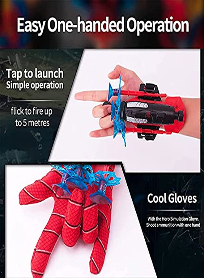 Hero Launcher Gloves, Spider Launcher Gloves, Set of 2 Kids Spider Hero Gloves - Image 1