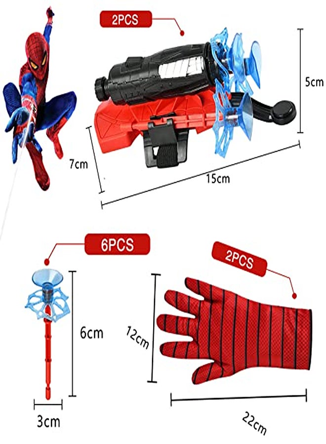 Hero Launcher Gloves, Spider Launcher Gloves, Set of 2 Kids Spider Hero Gloves - Image 2