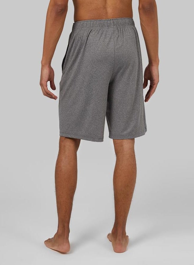32 Degrees 32º DEGREES 32 Men's Cool Classic Sleep Short | Anti-Odor | 4-Way Stretch | Moisture Wicking, Heather Grey, L - Image 3