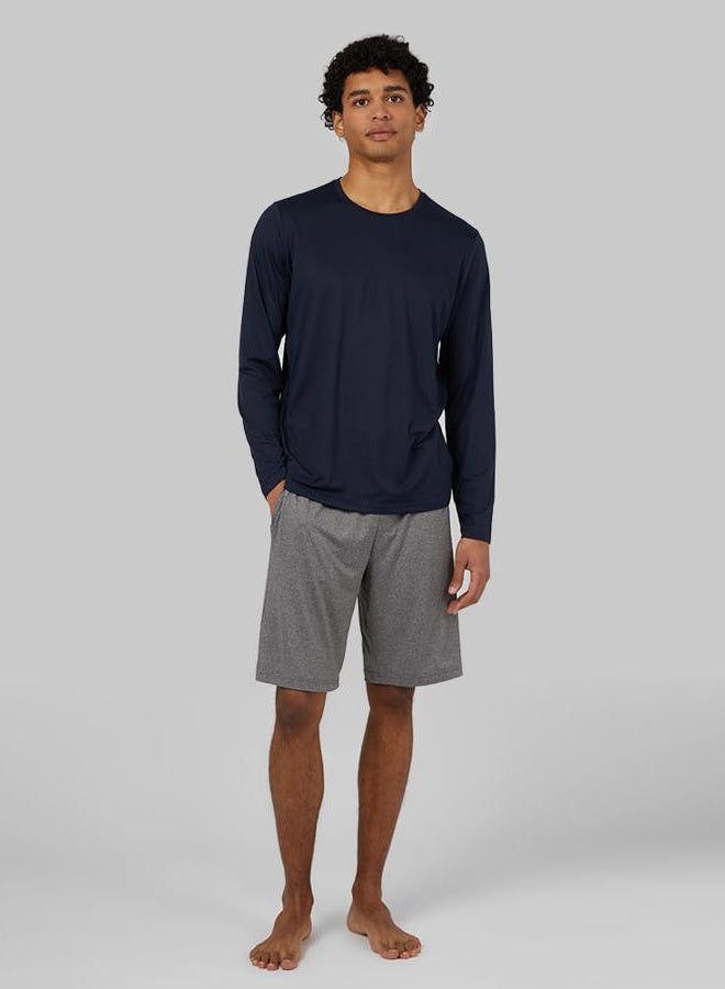 32 Degrees 32º DEGREES 32 Men's Cool Classic Sleep Short | Anti-Odor | 4-Way Stretch | Moisture Wicking, Heather Grey, L - Image 4