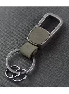 Goolsky Men Women Genuine Leather Car Key Chain Frosted Key Ring Waist Hanging Key Holder Business Key Chains Fashion 2 Rings  - Image 1