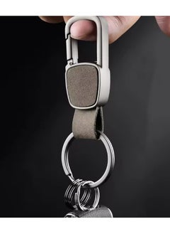 Goolsky Men Women Genuine Leather Car Key Chain Frosted Key Ring Waist Hanging Key Holder Business Key Chains Fashion 2 Rings  - Image 3