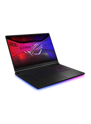 جهاز ROG Strix SCAR بشاشة 18 بوصة بدقة 2.5K WQXGA (2560x1600) ومعدل تحديث 240 هرتز، معالج Intel Core Ultra 9-275HX، ذاكرة وصول عشوائي 32 جيجابايت DDR5، قرص صلب SSD بسعة 1 تيرابايت، بطاقة رسومات Nvidia GeForce RTX 5080 بسعة 16 جيجابايت، نظام تشغيل Windows 11، حقيبة ROG Strix مجانية، لوحة مفاتيح بإضاءة RGB لكل مفتاح، متوفرة باللغتين الإنجليزية والعربية، باللون الأسود. الإنجليزية/العربية - view 2