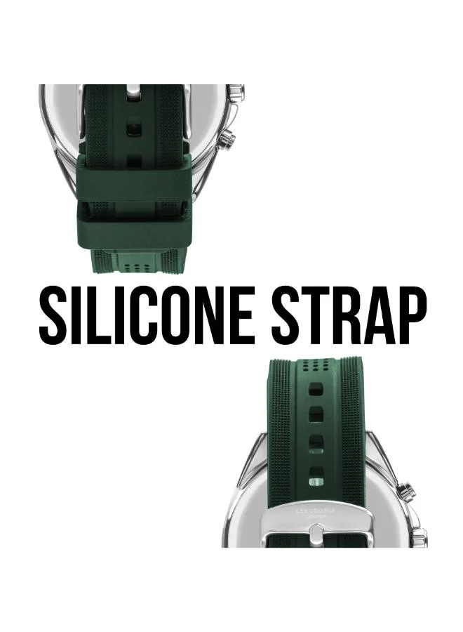 Lee Cooper Green Men's Silicone Multi Function Watch LC07527.377 - 44 mm for Men | Best Price UAE