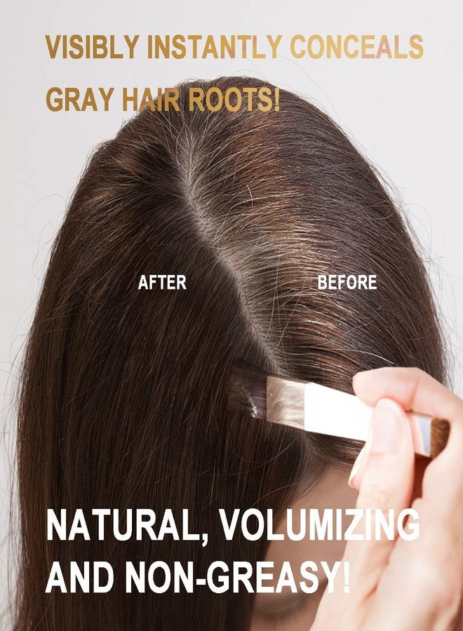 يونغفوكس كريم تغطية جذور الشعر - كريم لتغطية جذور الشعر، صبغة شعر مؤقتة، كريمات خط الشعر تخفي تساقط الشعر فورًا، وتغطي الشيب وتغطي الخصلات الملونة، مقاومة للبقع، تدوم حتى 48 ساعة، تركيبة ذات سعة كبيرة، كريمات للشعر الخفيف، لم يتم اختبارها على الحيوانات، وصلات شعر للنساء والرجال (بني غامق وبني فاتح) - Image 2