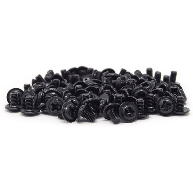 HONBAY 100PCS M3x5 Round Head PC Mounting Computer Screws Computer Case Fixed Motherboard Screw (Black Zinc) - Image 5