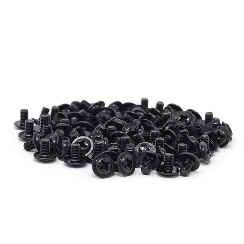 HONBAY 100PCS M3x5 Round Head PC Mounting Computer Screws Computer Case Fixed Motherboard Screw (Black Zinc) - Image 4