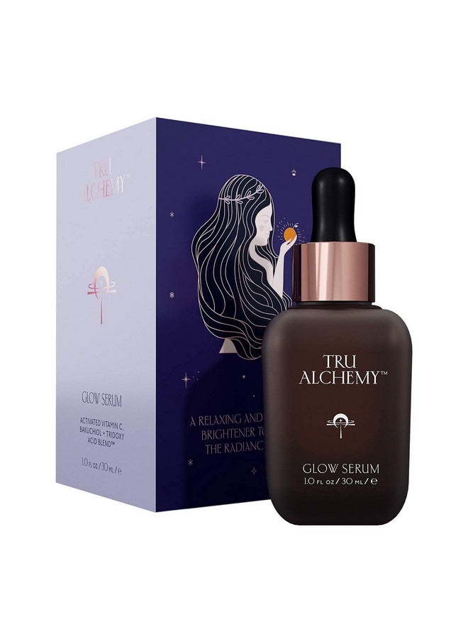 Tru Alchemy Vitamin C Glow Serum Facial Serum With Bakuchiol Glycolic & Lactic Acid Skin Illuminating Serum Antiaging Vitamin C Face Serum Hydrating Face Wrinkle Serum 1 Fl Oz/30 Ml  - Image 1