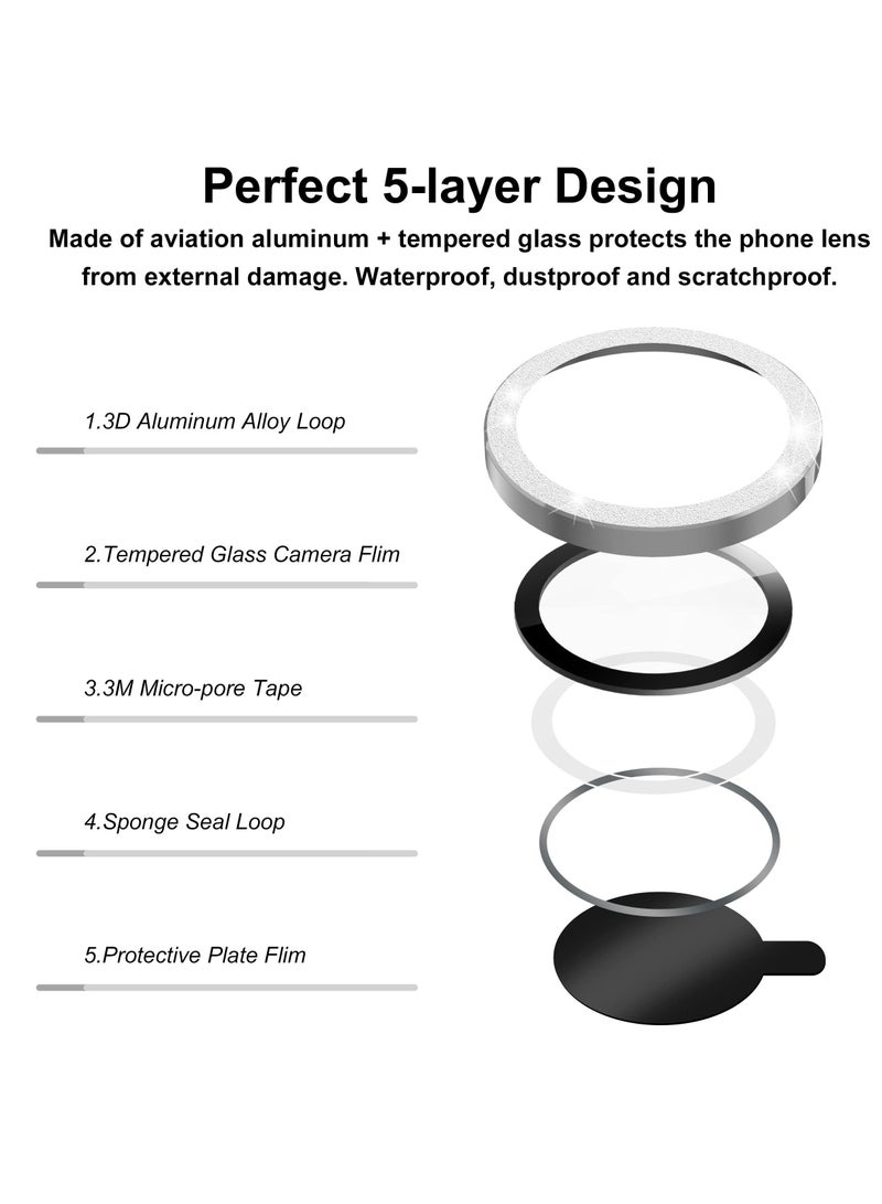 Excefore Camera Lens Protector for iPhone 14 Pro / 14 Pro Max, 9H Tempered Glass Camera Cover Screen Protector  - Image 4