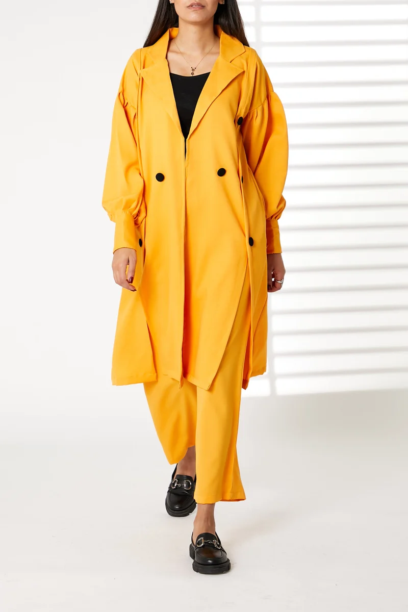 Moistreet Barbie Crepe Trench Coat Set