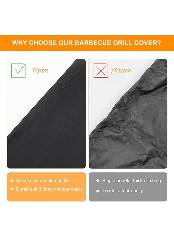 Kettle Grill Cover, Gas Grill Cover, Rainproof, BBQ Cover, Protective Cover, Dustproof Tarpaulin, Barbecue Protection, Weatherproof Kettle Grill 210D Oxford Charcoal Grill - Image 4