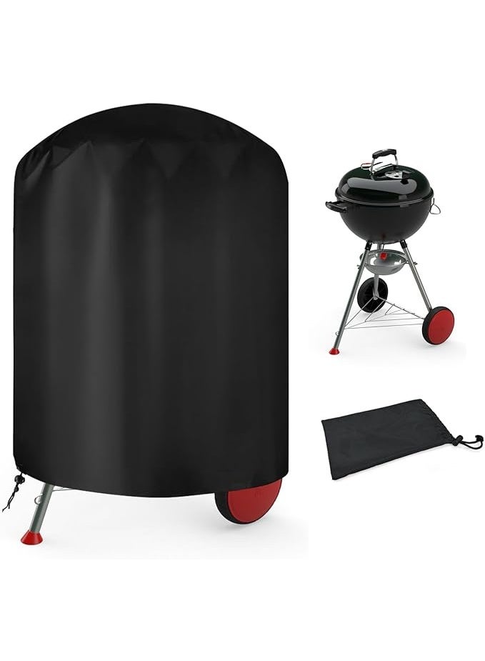 Kettle Grill Cover, Gas Grill Cover, Rainproof, BBQ Cover, Protective Cover, Dustproof Tarpaulin, Barbecue Protection, Weatherproof Kettle Grill 210D Oxford Charcoal Grill - Image 5