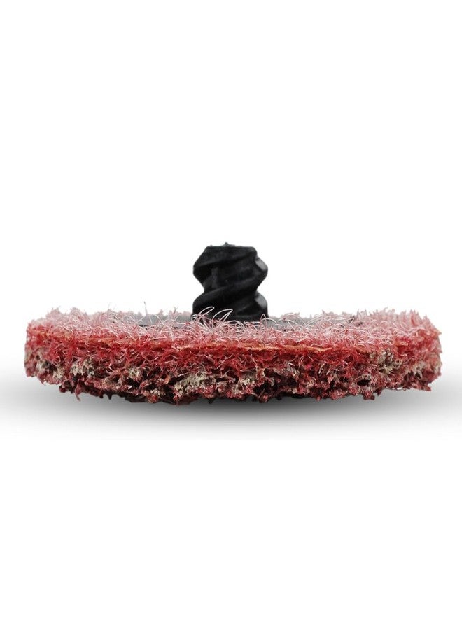 BHA 2" Black Hawk Red Surface Conditioning Quick Change Discs Medium Prep Pad - 25 Pack - Image 4