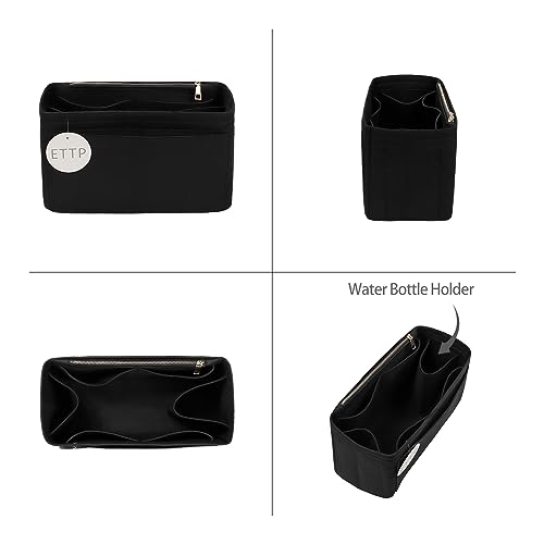 ETTP Purse Organizer Insert For Handbags, Tote Bag Organizer Insert, Compatible with MJ Tote and Onthego(X-Large, Black) - Image 3