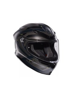 AGV K6 S ENHANCE MATT GREY/YELLOW FLUO - MOTORBIKE FULL FACE HELMET E2206  - Image 4
