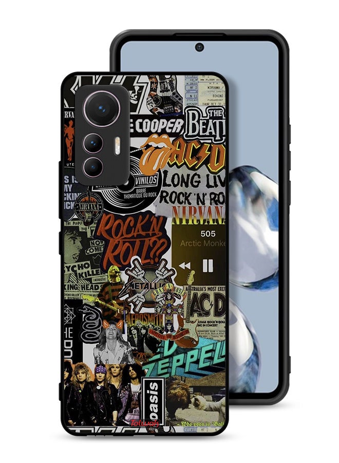 Tolwak Xiaomi 12 Lite Protective Case Cover Long Live Rock N Roll - Image 1