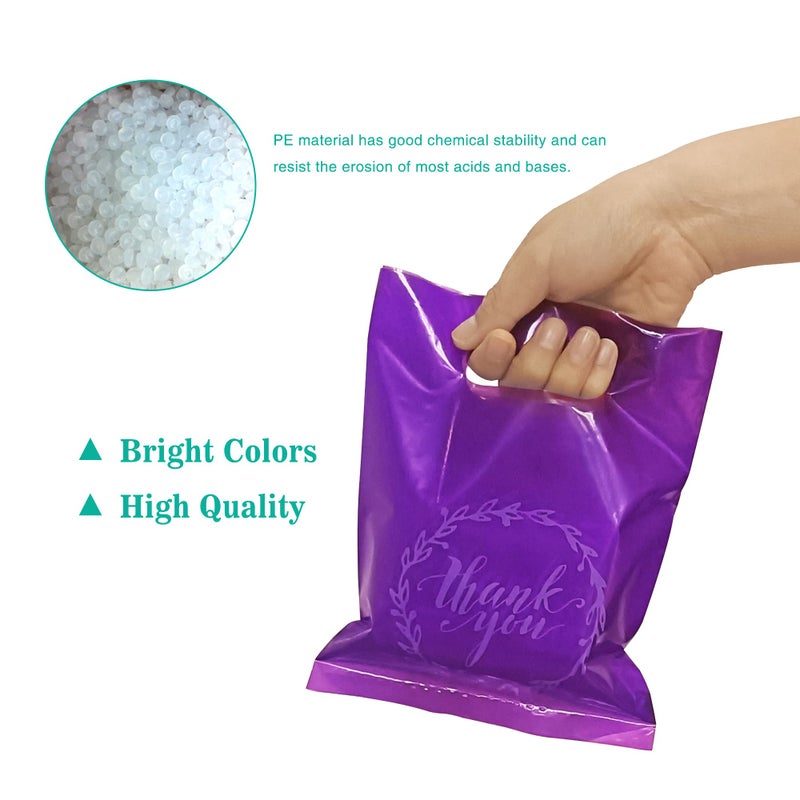 TOSPARTY 100PCS Thank You Merchandise Bags 5 Kinds of Color Colorful Party Gift Bag Candy Cookie Bags for Birthday Party Baby Shower Wedding Christmas Retirements - Image 5