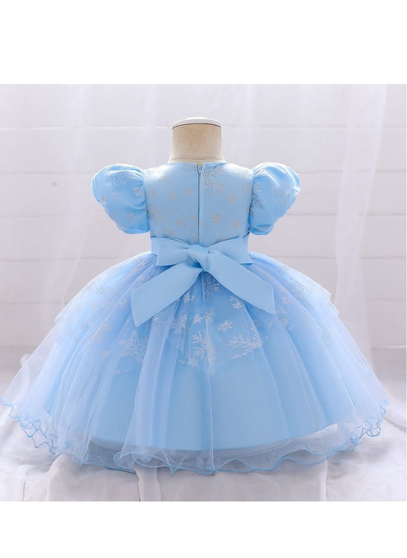 Loquat Fashionable Cute Girls Dresses Blue  - Image 2
