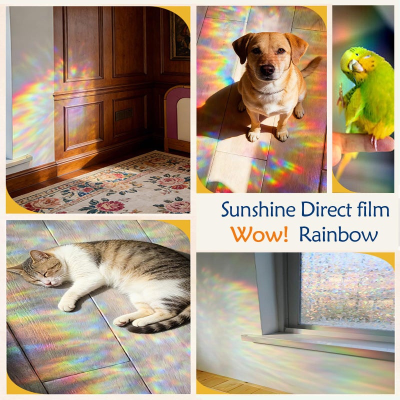 Pickhonk Window Privacy Film Window Coloring Colored Glass Film UV Blocking Glass Stickers Thermal Insulation Home Windows 17.5 x 78.7 Inches(Pack of 1) - Image 3