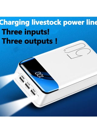 Mirror Screen Digital Display 50000mAh Power Bank - High-Capacity Portable Charger with Dual USB Ports, Fast Charging, and LED Indicator - Ideal for Smartphones, Tablets, and USB Devices - pzsku/Z36F4DADB5145BA6598A3Z/45/_/1724949683/aa67d823-cc2c-44cd-a79d-758b57cc567c