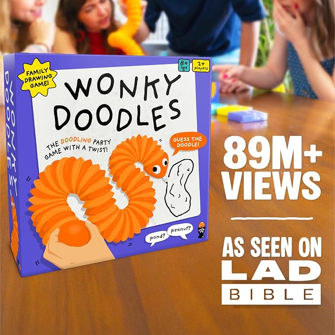 Lucky Egg Wonky Doodles  Hilarious Drawing Games for Family Game Night & Parties  Family Board Games for Adults with Wonky Doodler, 150 Word Cards & Whiteboard  Best Family Games for Ages 8+ - Image 3