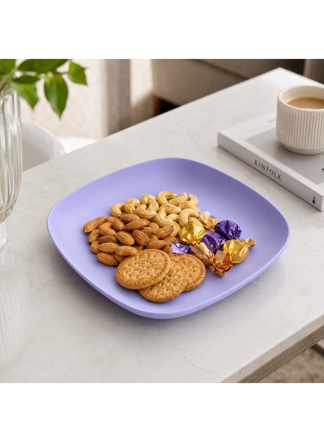 favilla Square plastic serving dish with a modern design, measuring 23 x 23 x 3 cm, multi-purpose – Code 1078 - Image 3