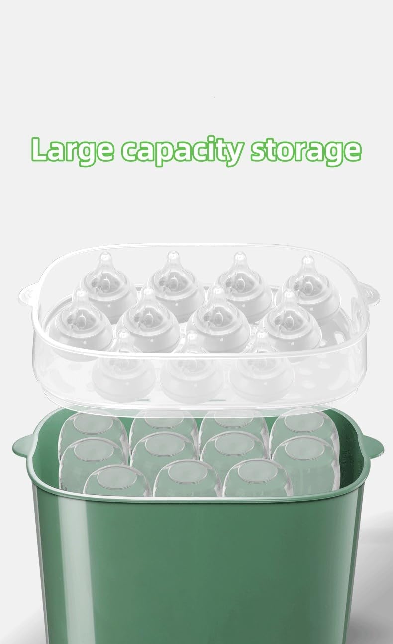 MarlaMall 4-in-1 Electric Steam Baby Bottle Sterilizer and Dryer (Green) - Image 4