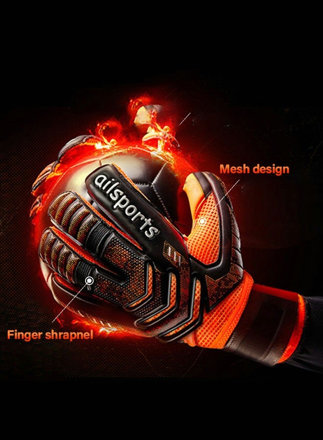 GROIC Goalie Gloves for Youth  Adult, Goalkeeper Gloves Kids with Finger Support, Soccer Gloves for Men and Women, Junior Keeper Football Gloves for Training and Match - Image 2
