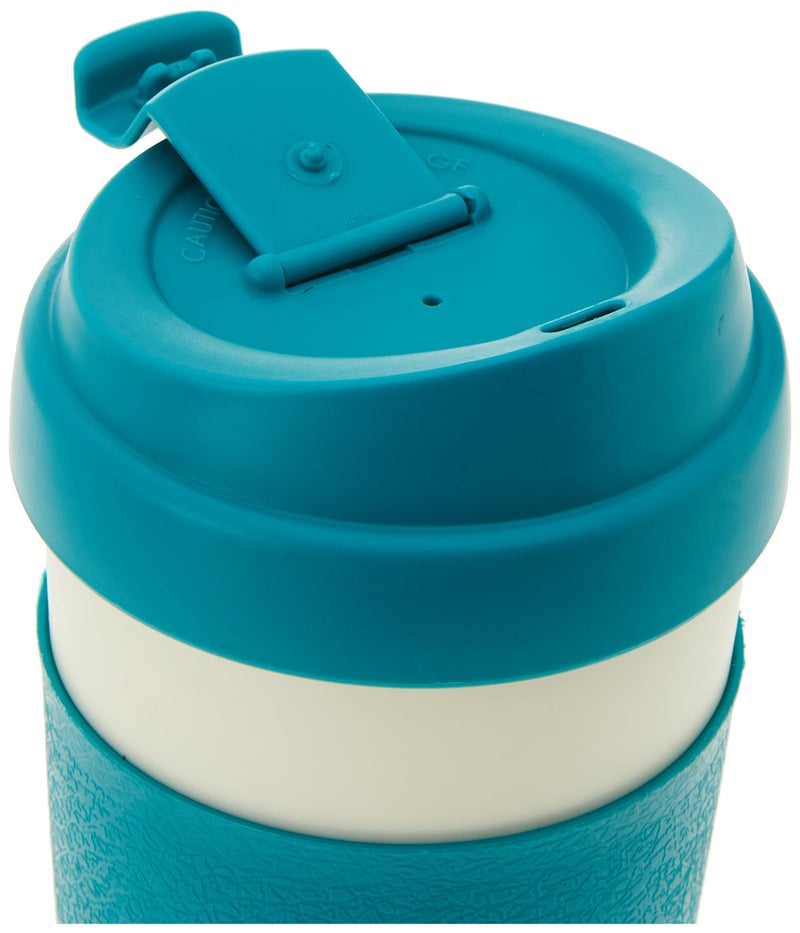 كوبكو مجموعة قابلة لإعادة الاستخدام من كوبو من أكواب سفر جدار مزدوجة معزولة 2 (حزمة 1) أبيض/تيل - Image 2