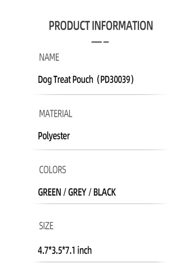DogLemi Dog Treat Pouch Outdoor Portable Training Waist Bag Pet Snack Storage Bag - Treat Pouches for Pet Training and Dog Treat Bag - Three-dimensional Fashionable Design - Comfortable Wearing Experience - - Image 3