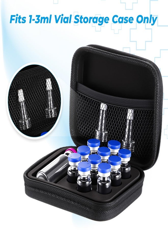 Qunclay Peptide Case Vial Storage 10 x 3ml + BAC & Case Holds Vials Water BAC Peptide GLP1, EVA Material, Portable Travel Storage Box Fridge Freezer Travel, with Mesh Pocket - Image 2