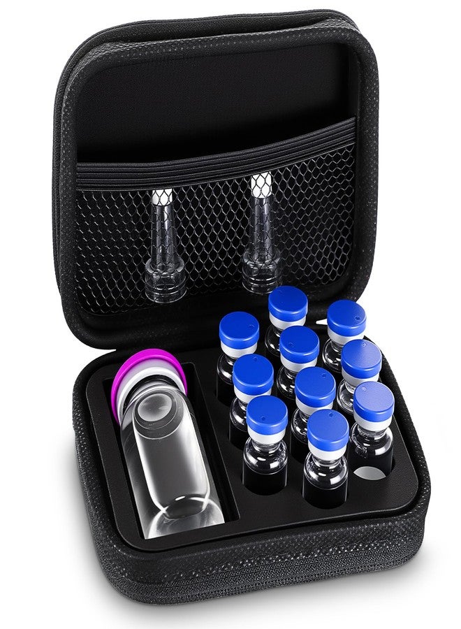 Qunclay Peptide Case Vial Storage 10 x 3ml + BAC & Case Holds Vials Water BAC Peptide GLP1, EVA Material, Portable Travel Storage Box Fridge Freezer Travel, with Mesh Pocket - Image 1