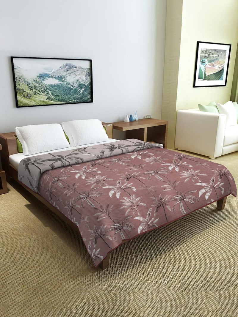 Cortina Cortina Ultra-Soft Microfiber Reversible 120 GSM Abstract Single AC Blanket Quilt Dohar - Chocolate (138 X 215 Cm)  - Image 5