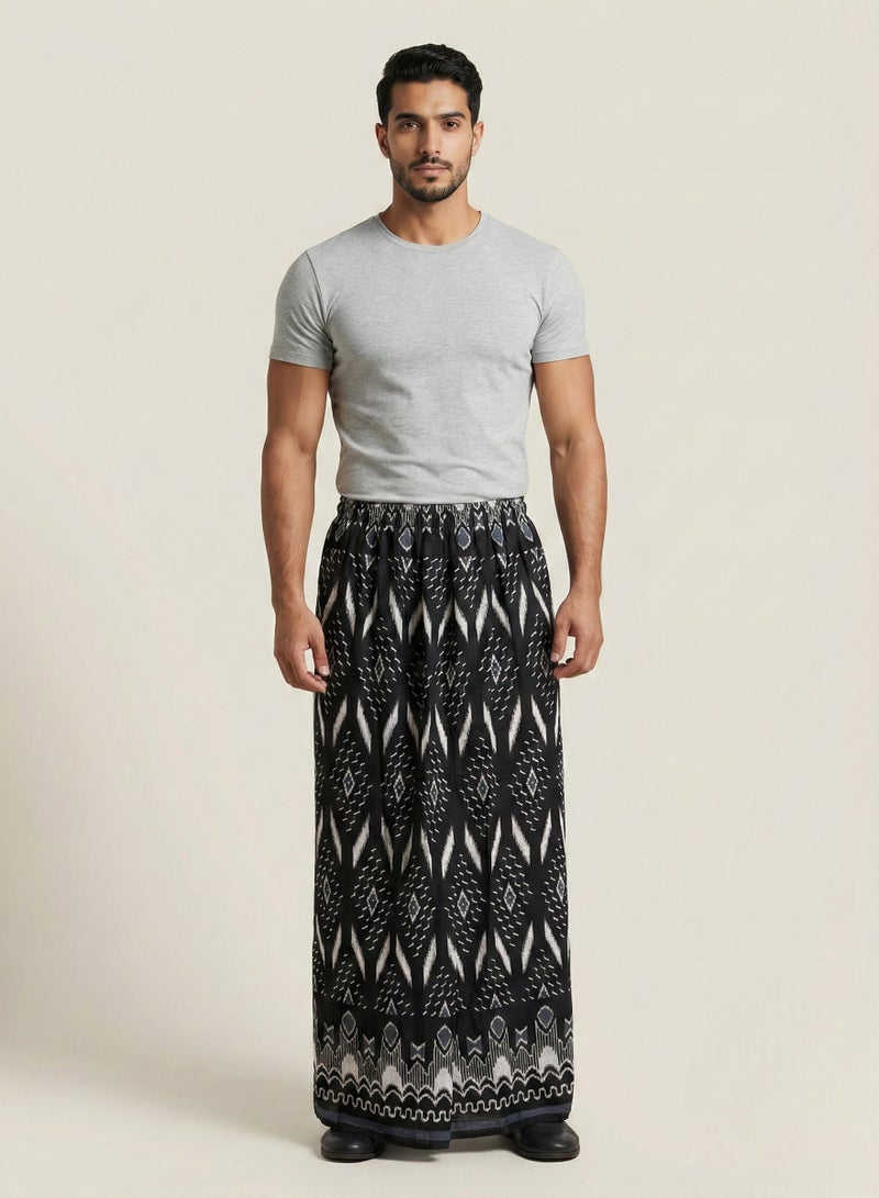 بهنس وزرة مطاط مع جيب جانبي للرجل فوطة رجالية وزرة صيفي مريحة جدا وباردة للرجال وزار رجالي معوز صارون صاروم اسباعية رجالية مناسب للمنزل والنوم وللرياضيين اوقات الصلاة - Image 4