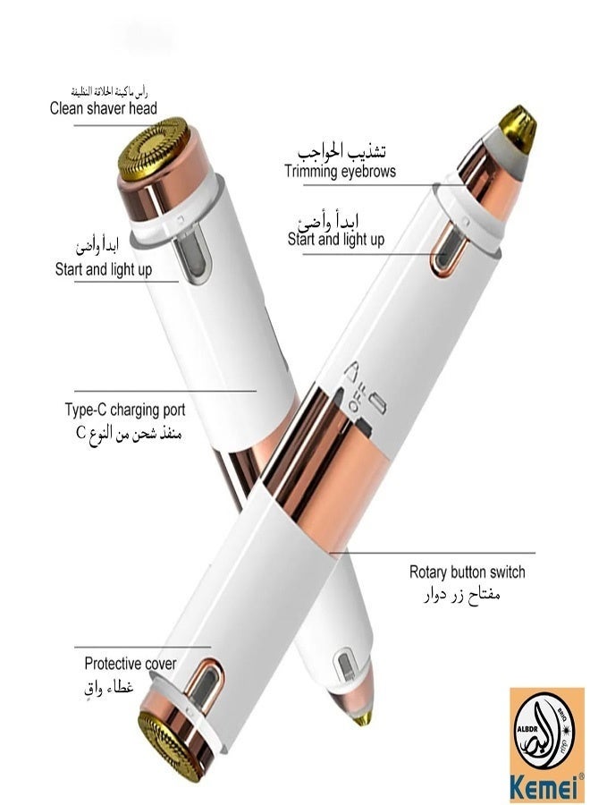 كيمي جهاز إزالة شعر الوجه والجسم والحواجب للنساء، جهاز العناية بالشعر للنساء KM-152 - Image 3