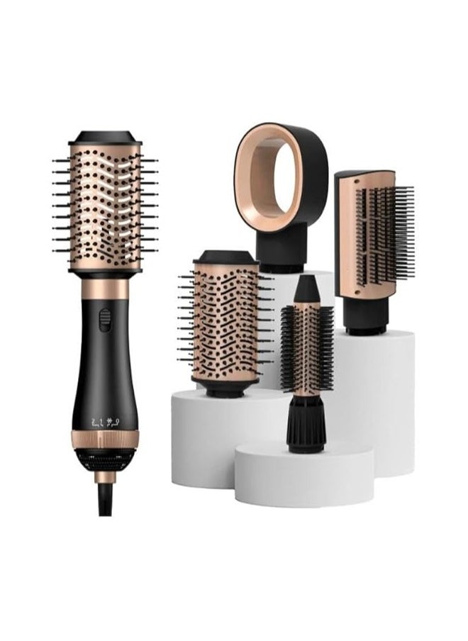 MoeHair - Moehair Professional 4 in 1 Thermal Hair Dryer Brush for Women and Girls, 1000 Watts, Dry & Keep Hair Moisture, Reduce Styling Time, MO-7154 - Image 1