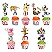 Joymee 48 Pieces Circus Animal Cupcake Topper for Carnival Themed Baby Shower Kids Birthday Party Favor Supplies Lion Bear Elephant Cake Decorations - Image 3