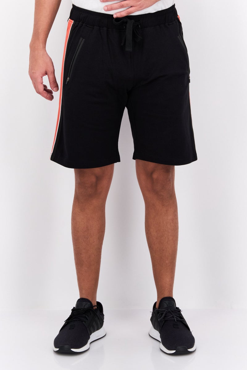 GAS Men Brand Logo Basic Shorts, Black - Image 1