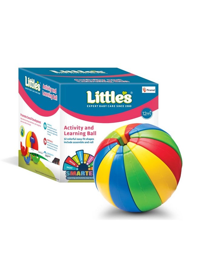 Little's - Little’S Activity And Learning Ball For Kids | Learning Activity Toys For Kids | Multi-Colour Toddler Activity Toys For 1 Year Old+ | Baby Toys | Infant And Preschool Toys - Image 1
