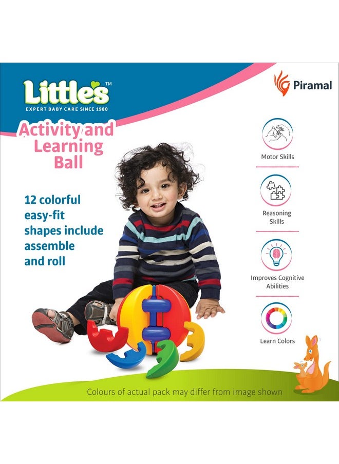 Little's - Little’S Activity And Learning Ball For Kids | Learning Activity Toys For Kids | Multi-Colour Toddler Activity Toys For 1 Year Old+ | Baby Toys | Infant And Preschool Toys - Image 1
