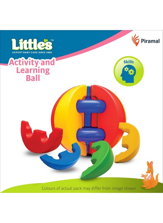 Little's - Little’S Activity And Learning Ball For Kids | Learning Activity Toys For Kids | Multi-Colour Toddler Activity Toys For 1 Year Old+ | Baby Toys | Infant And Preschool Toys - Image 1