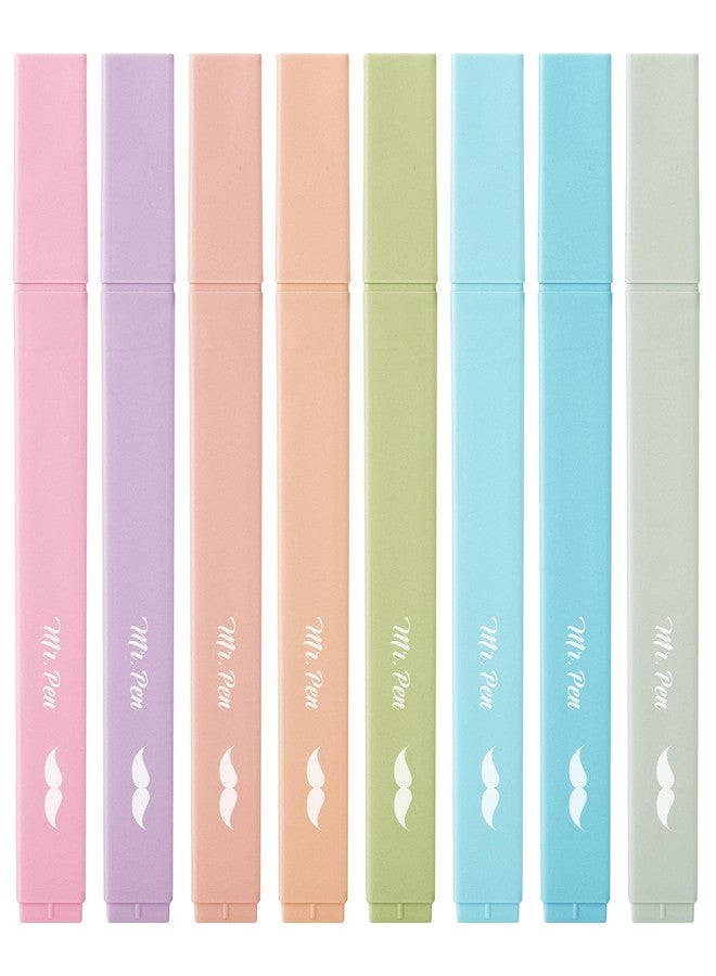 Mr. Pen- Aesthetic Highlighters, 8 Pcs, Chisel Tip, Pastel & Vintage Colors, Cute Assorted Colors, Bible Highlighters and Pens No Bleed for Bible Pages - Image 1