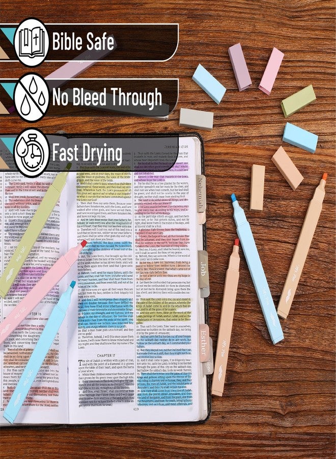 Mr. Pen- Aesthetic Highlighters, 8 Pcs, Chisel Tip, Pastel & Vintage Colors, Cute Assorted Colors, Bible Highlighters and Pens No Bleed for Bible Pages - Image 4