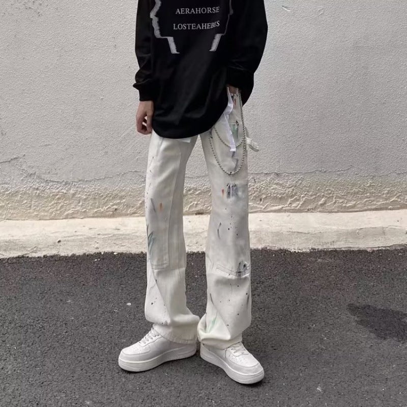 Unisex Casual Daily Denim Jeans - Image 3