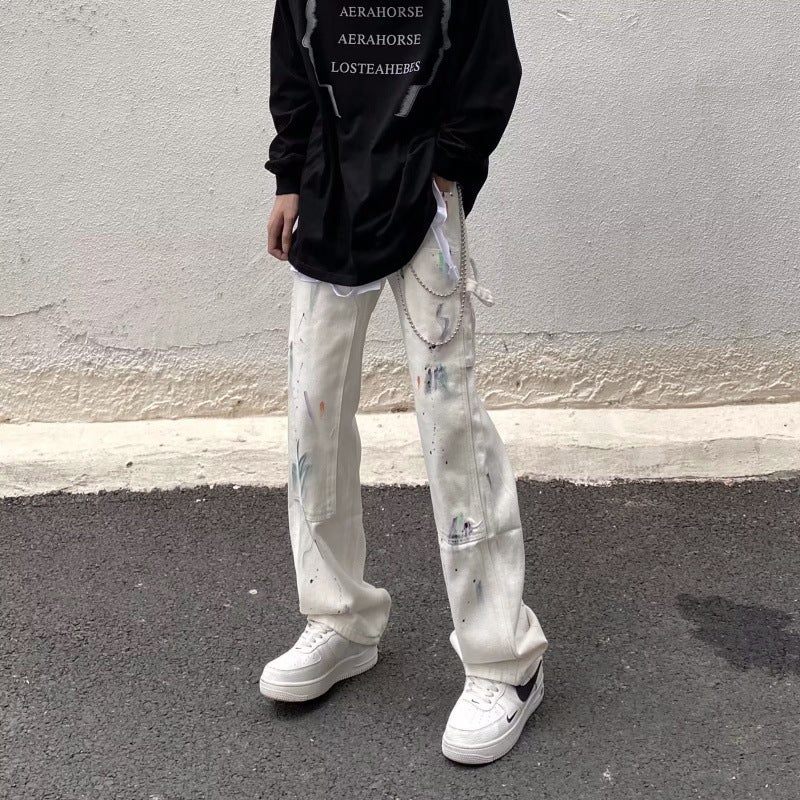 Unisex Casual Daily Denim Jeans - Image 1