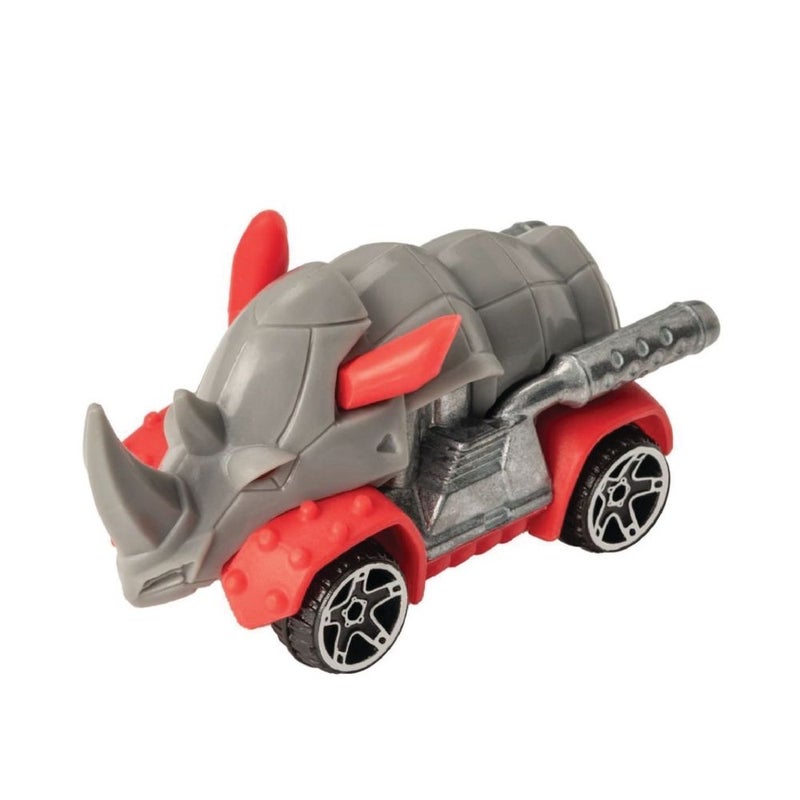 Teamsterz - Beast Machine Metal 3 Inch Grey Rhino Car - BM004-1B - 1417432 - Image 2