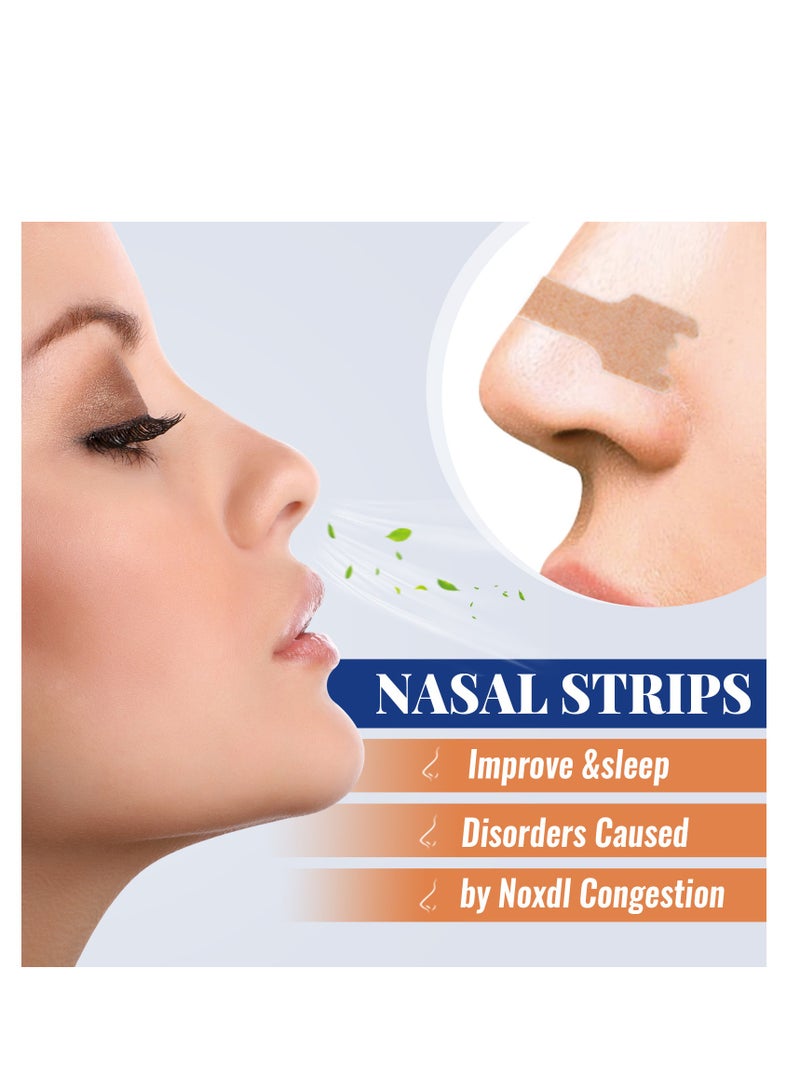 SOUTH MOON 24 Pcs Nasal Strips, Anti-Snoring Nasal Patch to Help Stop Snoring, Snoring Solution and Instant Relief for Nasal Congestion Caused By Colds and Allergies  - Image 4